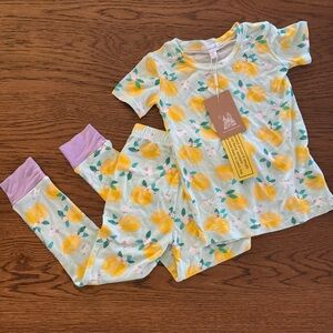Angel Dear Lemon Print Pajama Set